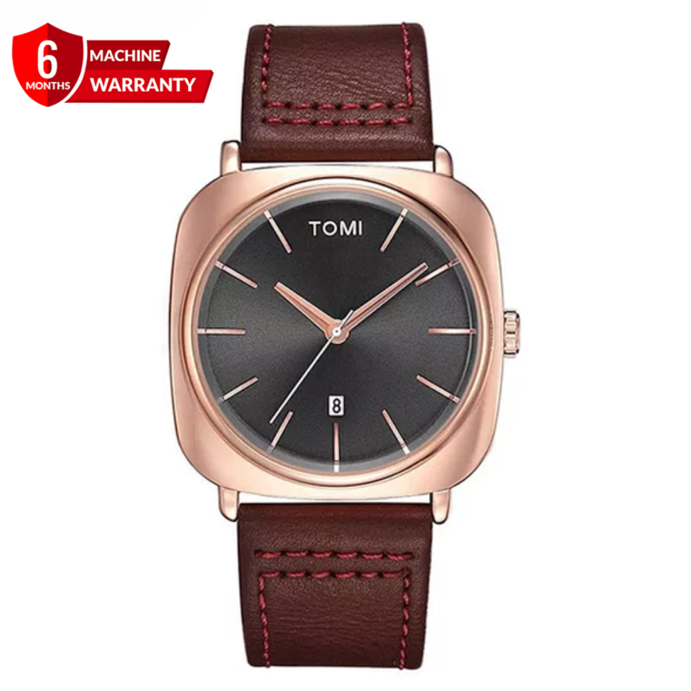 TOMI T-084 Quartz Date Business Class Strap Watch