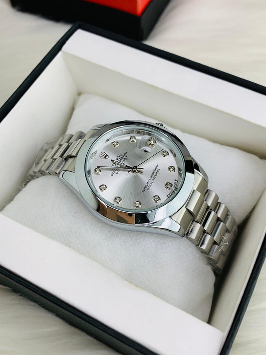 RLX Men - Date Only - Silver With White Dial