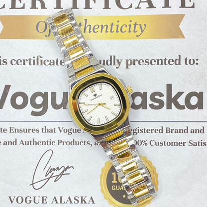 Classic Design Top Quality Stainless Steel Made Analog Time Chain Watch For Men