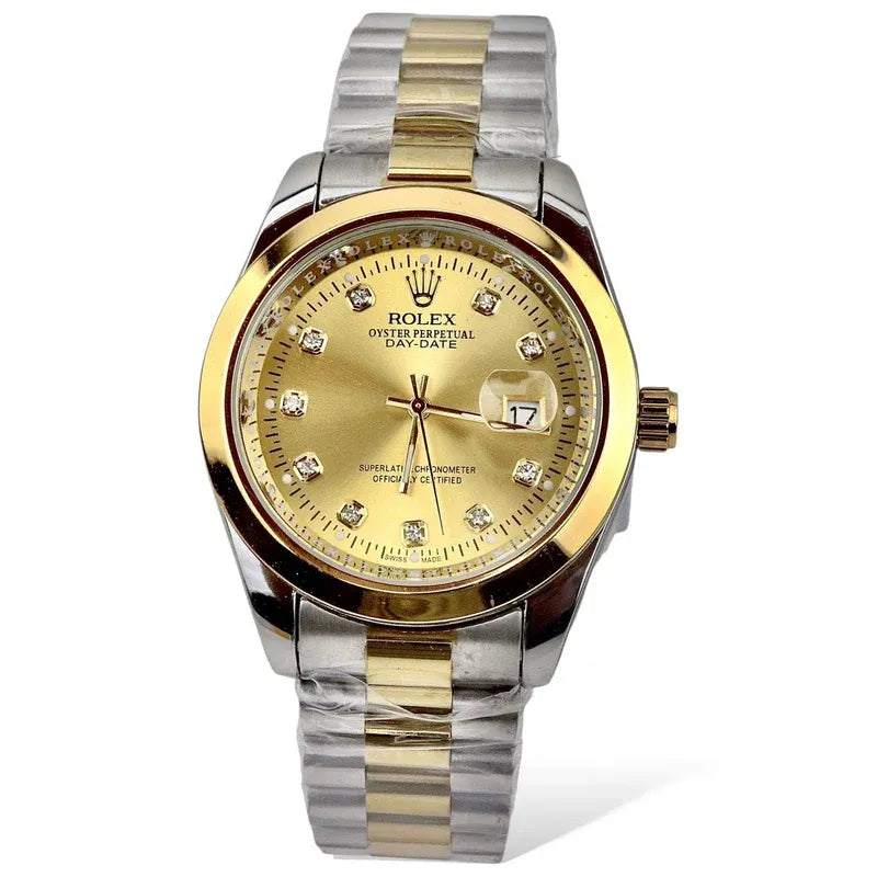 RLX Men - Date Only - Two Tone Golden Dial