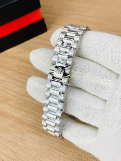 RLX Men - Date Only - Silver With Black Dial