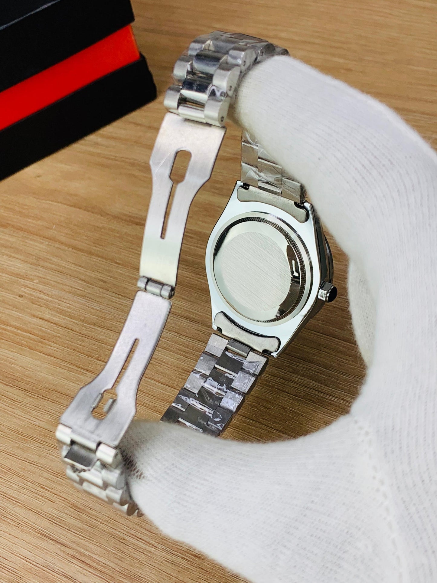 RLX Men - Date Only - Silver With Black Dial