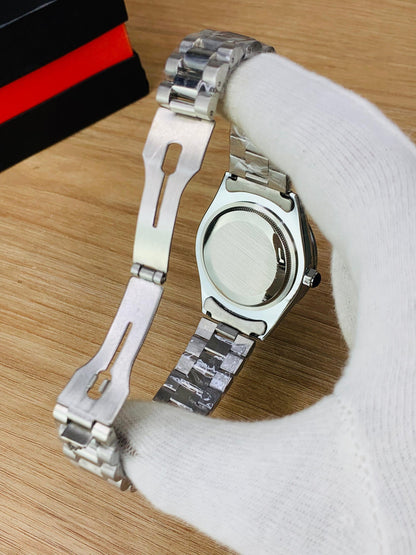 RLX Men - Date Only - Silver With Black Dial